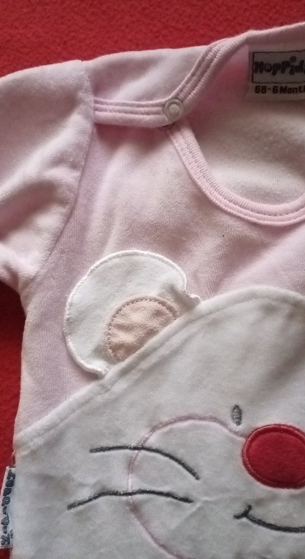 Nakışlı Beyaz Çocuk uzun kollu tulum - Görsel 5