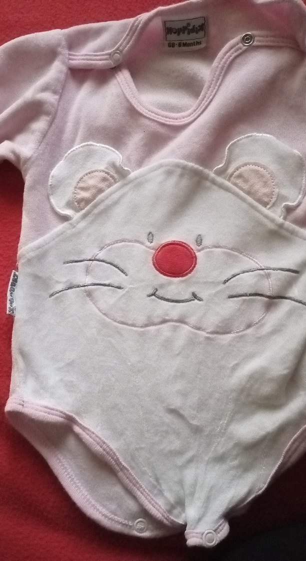 Nakışlı Beyaz Çocuk uzun kollu tulum - Görsel 4