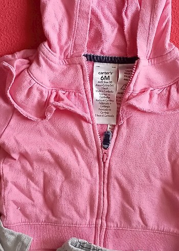 Kız Çocuk Gri Pamuklu Uzun Kollu esofman - Görsel 3