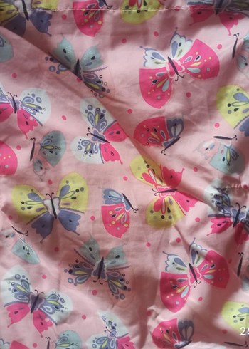 Renkli Baskılı Kız Yağmurluğu Fermuarlı - Görsel 4