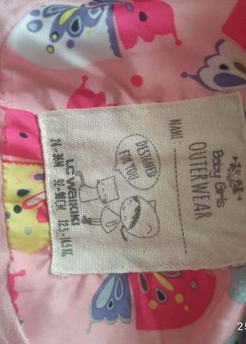 Renkli Baskılı Kız Yağmurluğu Fermuarlı - Görsel 6