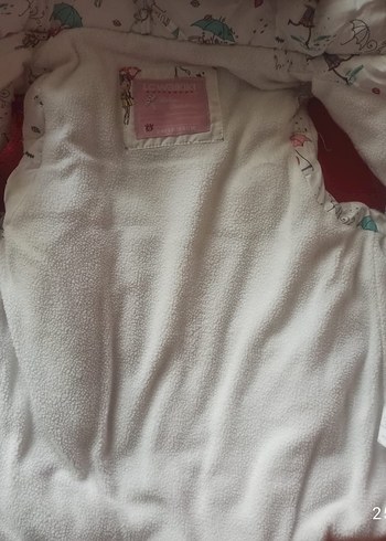 Kız Çocuk Baskılı Fermuarlı Yelek - Görsel 8