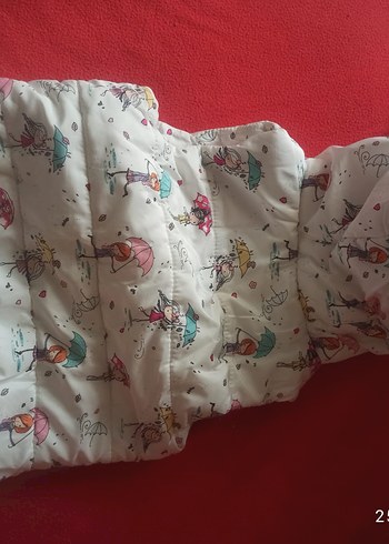 Kız Çocuk Baskılı Fermuarlı Yelek - Görsel 3