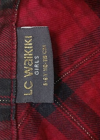 Kız çocuk Bordo Düğmeli Uzun Kollu Gömlek - Görsel 7