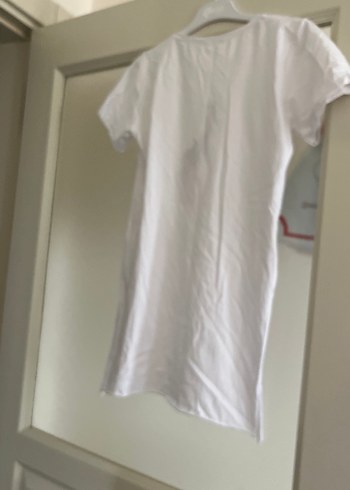 Bohem Tarzı Beyaz Baskılı Hamile Tişörtü - Görsel 2