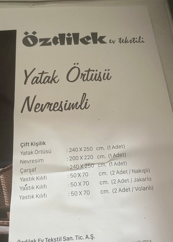 Nakışlı Pastel Pembe Yatak Örtüsü - Görsel 2