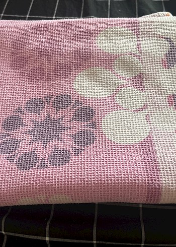 Pembe Pastel Tonlu Batik Desenli pike - Görsel 4