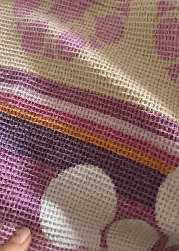 Pembe Pastel Tonlu Batik Desenli pike - Görsel 3