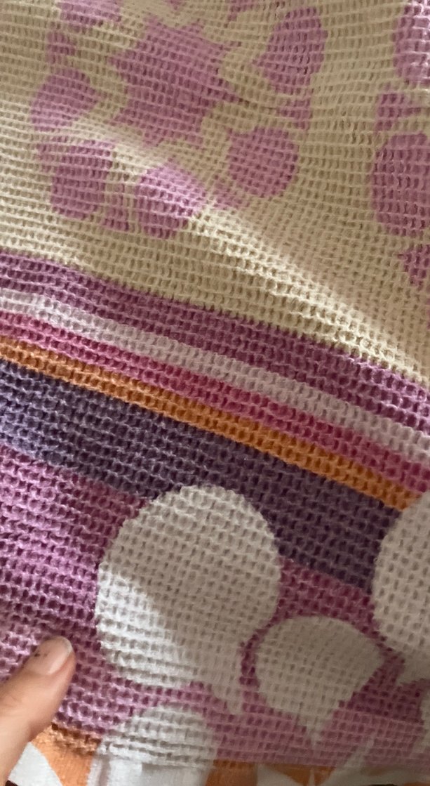 Pembe Pastel Tonlu Batik Desenli pike - Görsel 3