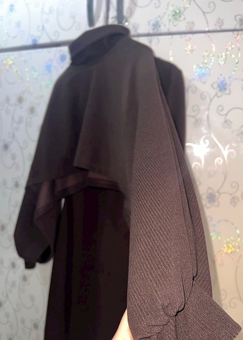 Kahverengi Uzun Kollu Uzun Elbise - Görsel 6