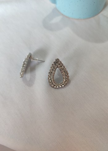 damla figürlü  parlak Kadın Küpe - Görsel 2