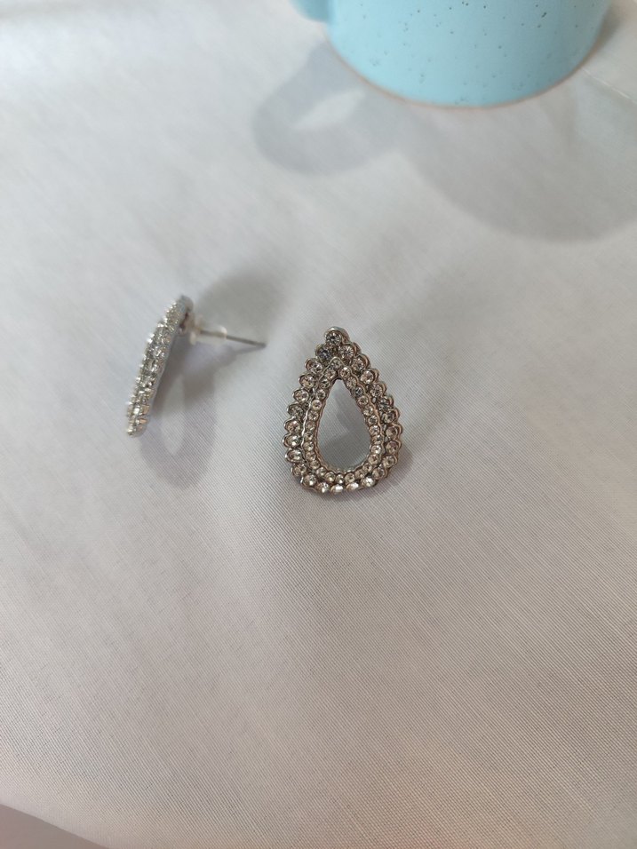 damla figürlü  parlak Kadın Küpe - Görsel 2