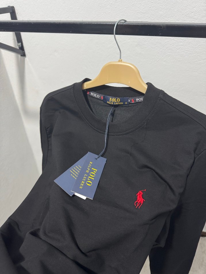 Polo Siyah Uzun Kollu Sweatshirt - Görsel 2