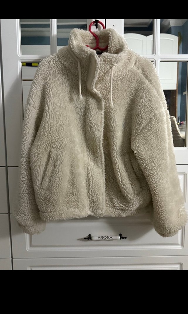 Kürklü Camel Sıcak Kışlık Kadın Mont - Görsel 2