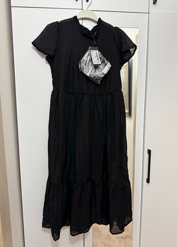 Kadın Siyah Midi  Elbise trendyol - Görsel 3