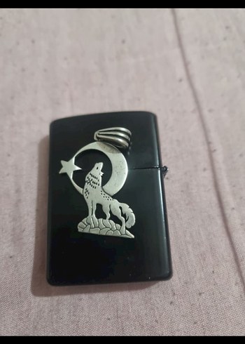 Kurt ve Ay Yıldız Desenli Kolye Ucu Gümüş - Görsel 2