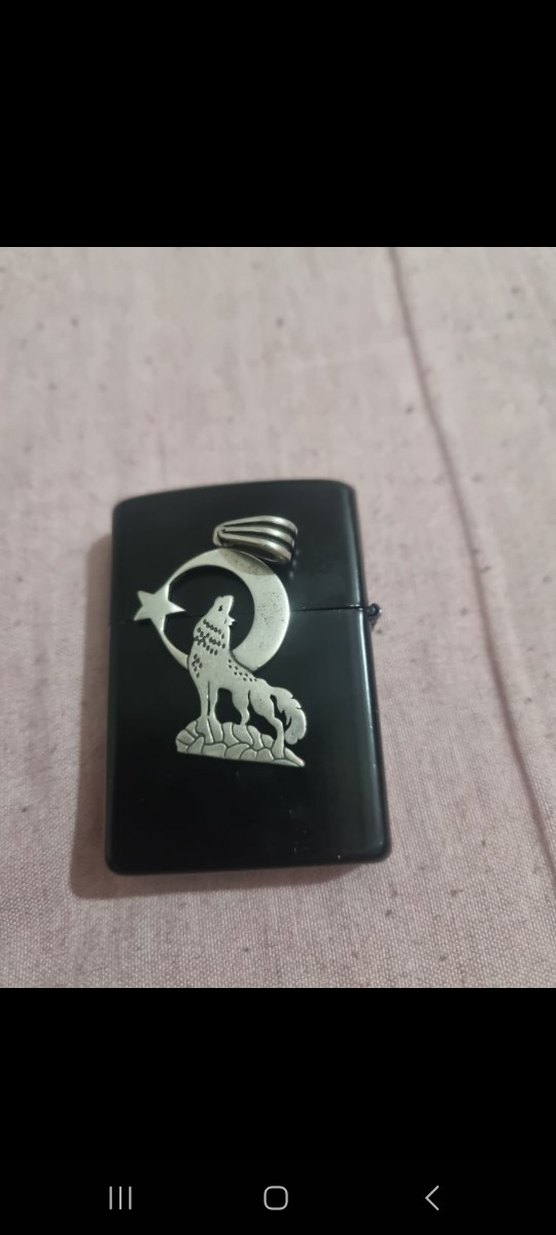 Kurt ve Ay Yıldız Desenli Kolye Ucu Gümüş - Görsel 2