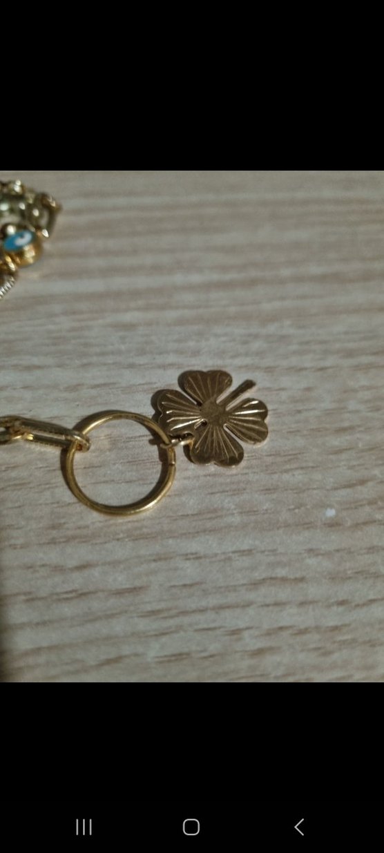 Altın Renkli Boncuklu Kısa Kolye ve Bileklik - Görsel 4