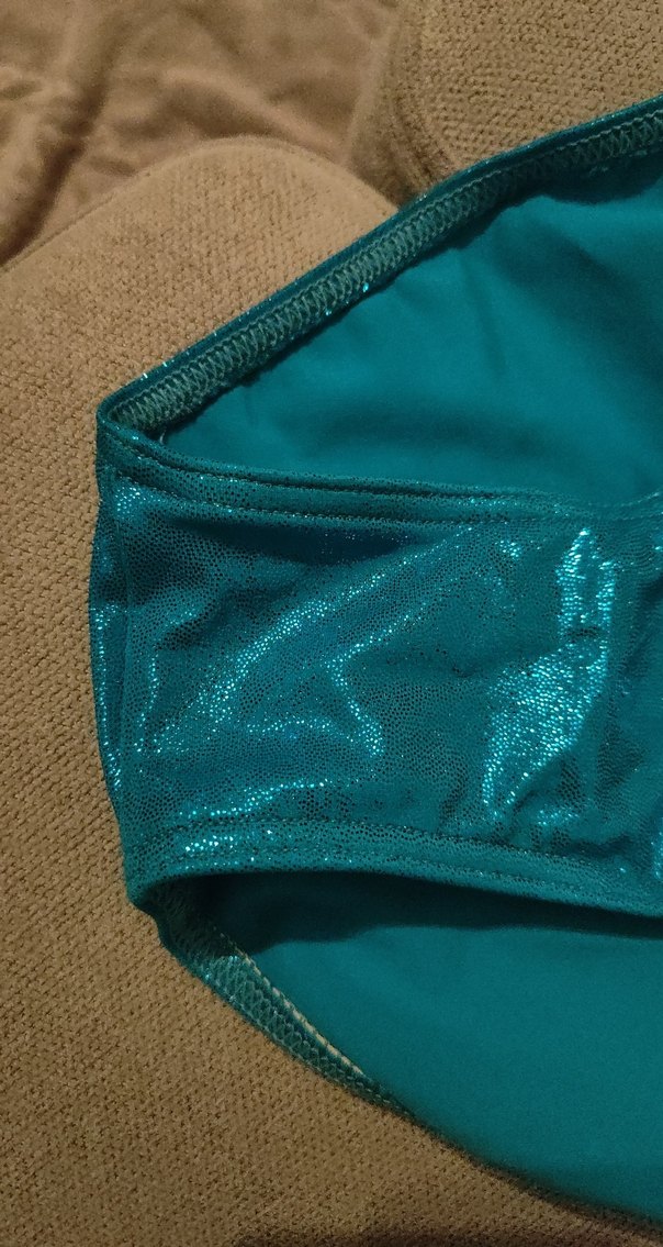 Parlak Turkuaz Fiyonklu Jimnastik Kıyafeti 7 8 yaş - Görsel 3