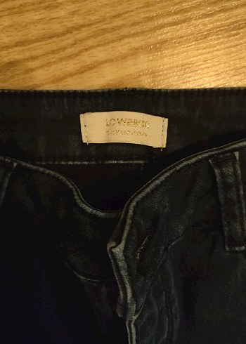 10 11 Yaş Siyah Kız Çocuk Kenarları Simli işli Kot - Görsel 2