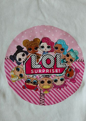 Beyaz LOL Baskılı Kız Çocuk Sweatshirt 10 YAŞ - Görsel 3