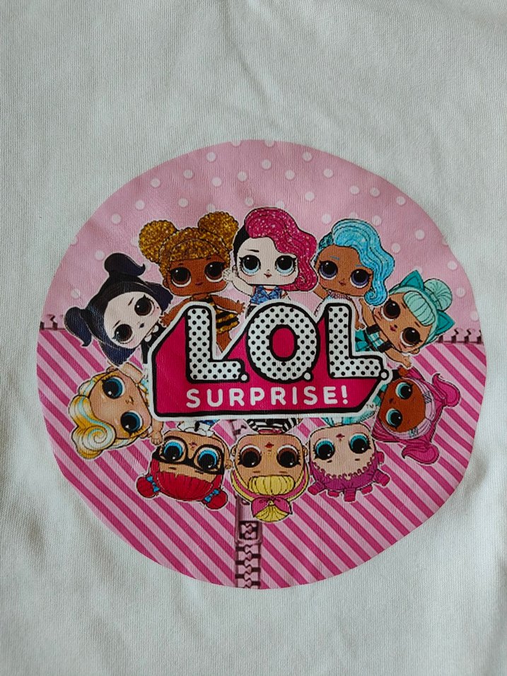 Beyaz LOL Baskılı Kız Çocuk Sweatshirt 10 YAŞ - Görsel 3