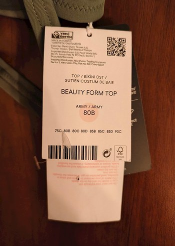 Penti Etiketli Kadın Haki Bikini - Strappy Tasarım Alt38/Üst 80B - Görsel 4