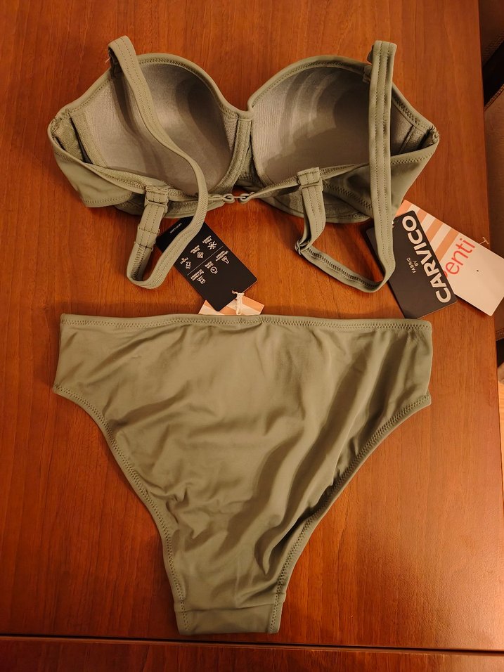 Penti Etiketli Kadın Haki Bikini - Strappy Tasarım Alt38/Üst 80B - Görsel 2