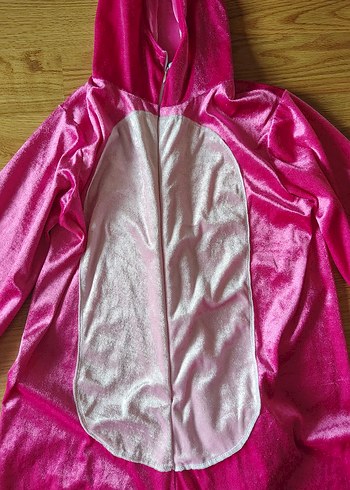 Pembe Panter Kapüşonlu Çocuk Kostümü 11 12 Yaş - Görsel 2