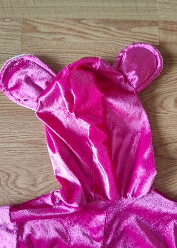 Pembe Panter Kapüşonlu Çocuk Kostümü 11 12 Yaş - Görsel 7