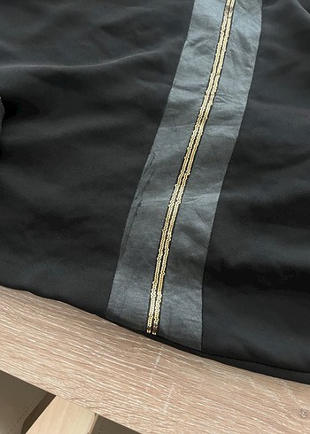 Siyah Kemer Detaylı Uzun Kadın Gece Elbisesi - Görsel 7