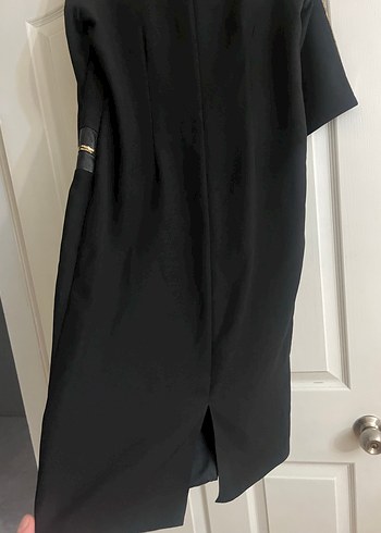 Siyah Kemer Detaylı Uzun Kadın Gece Elbisesi - Görsel 9