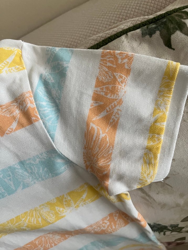 Renkli Çizgili Düğmeli erkek çocuk Tişörtü - Görsel 5