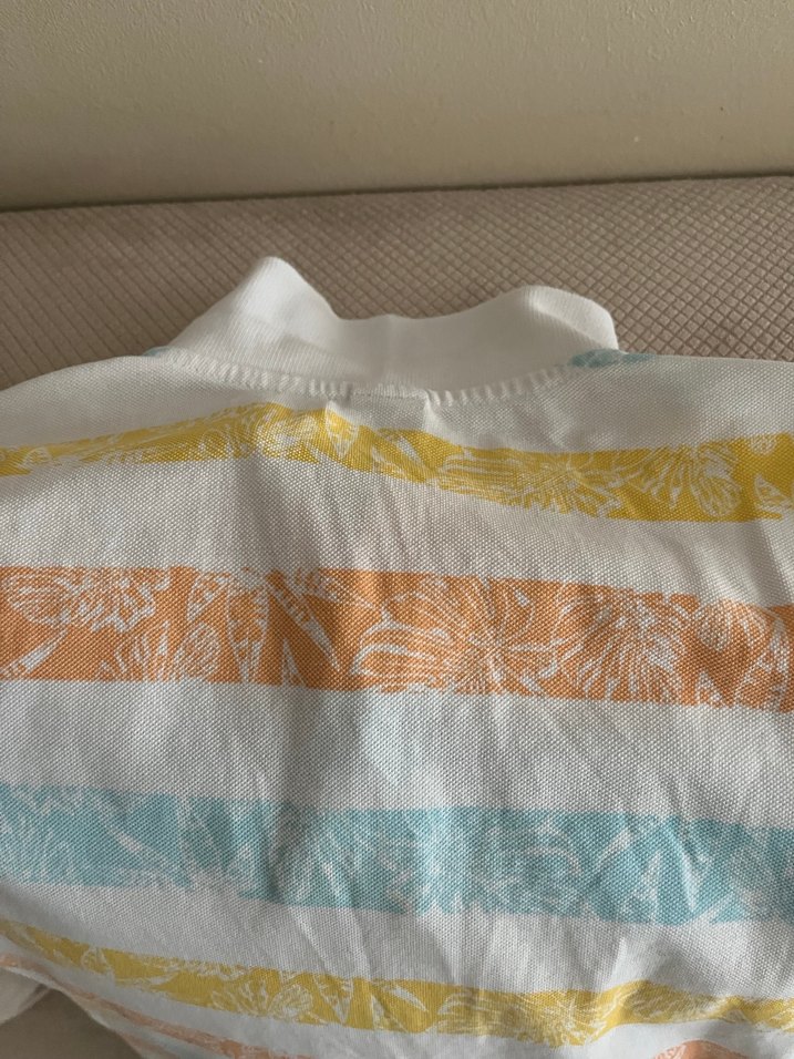 Renkli Çizgili Düğmeli erkek çocuk Tişörtü - Görsel 3