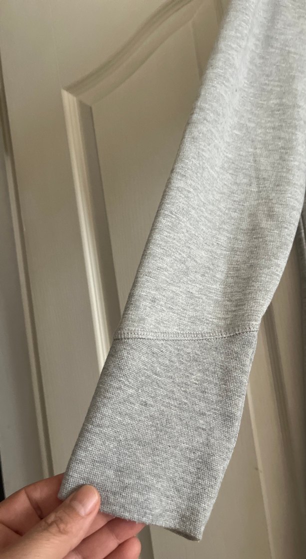 Gri Uzun Kollu Midi Elbise - Görsel 3