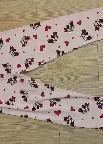 Çok Renkli Kız Çocuk Baskılı Tayt - Görsel 4