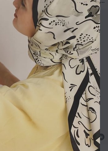 Gri Desenli Kadın Fular - Görsel 5