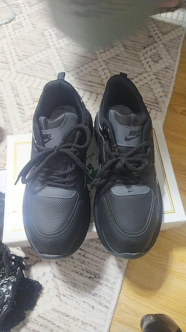 Siyah Bağcıklı Stiletto Topuklu Kadın Spor Ayakkabı - Görsel 2