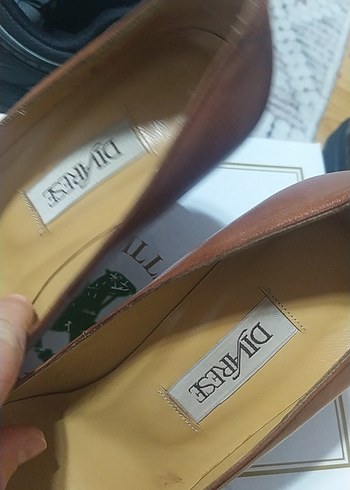 DIAREST Kahverengi Deri Stiletto Topuklu Kadın Ayakkabı - Görsel 4