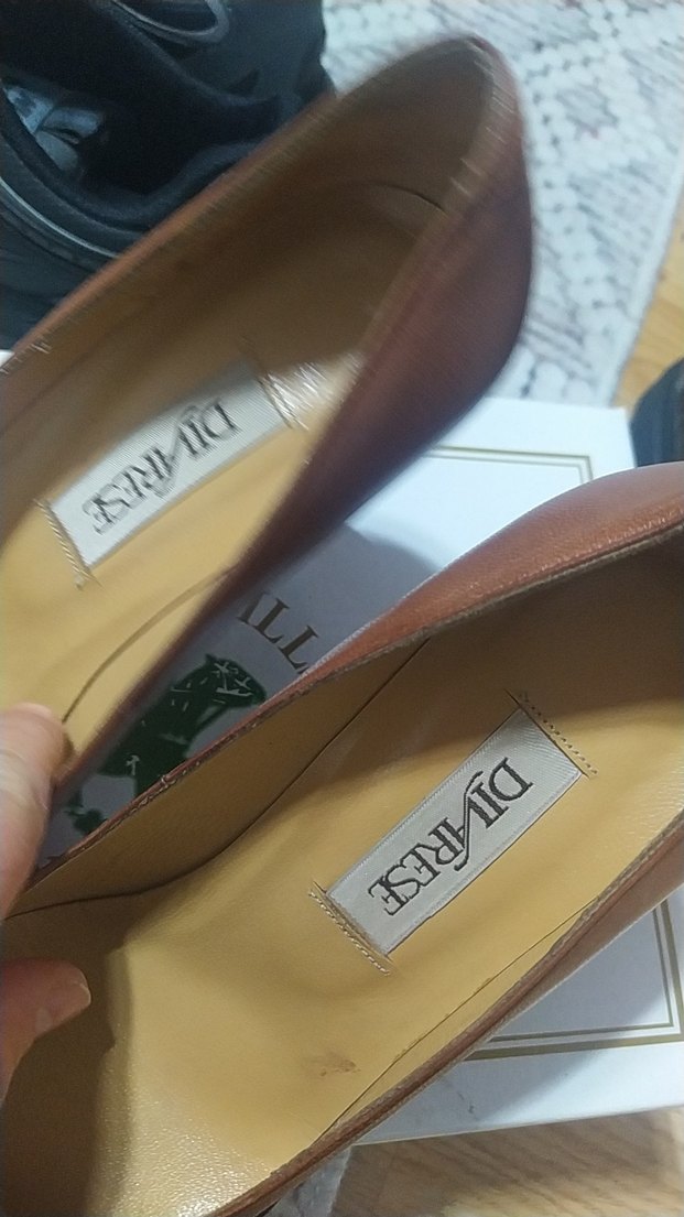 DIAREST Kahverengi Deri Stiletto Topuklu Kadın Ayakkabı - Görsel 4