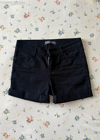 Siyah Mini Denim Şort