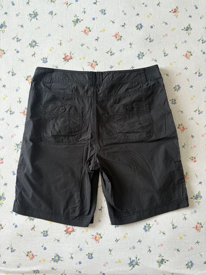 Siyah Kadın Bermuda Şort - Görsel 2