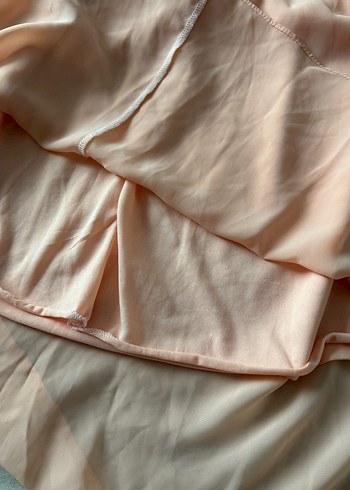 Astarlı toz pembe elbise - Görsel 3