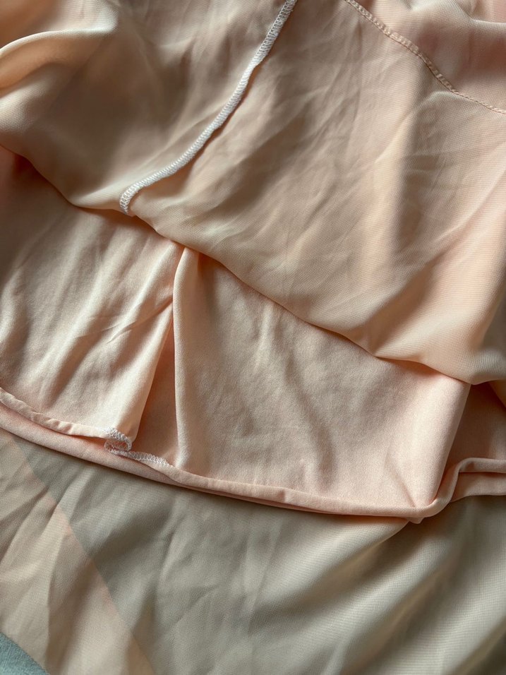 Astarlı toz pembe elbise - Görsel 3