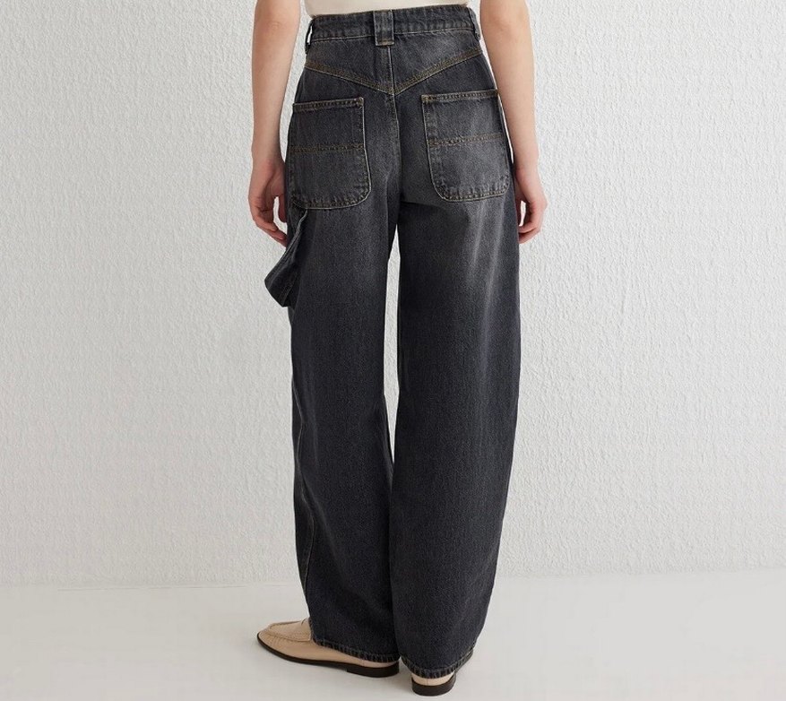 Baggy jeans antrasit - Görsel 3