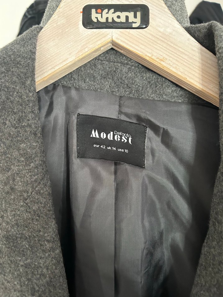 Defacto gri blazer ceket - Görsel 4