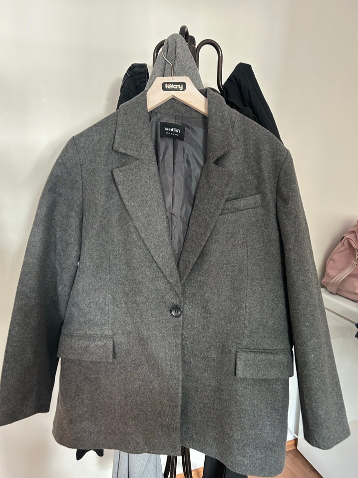 Defacto gri blazer ceket - Görsel 3