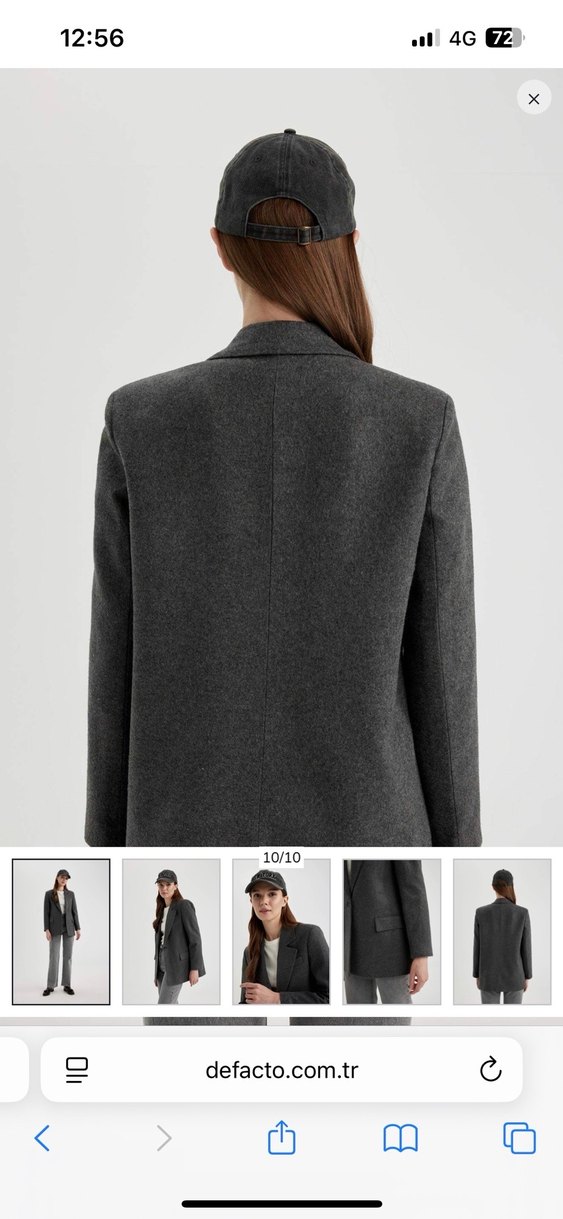 Defacto gri blazer ceket - Görsel 2