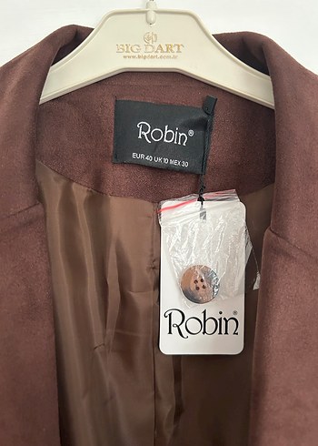 Kahverengi Süet Düğmeli Kadın Blazer - Görsel 3