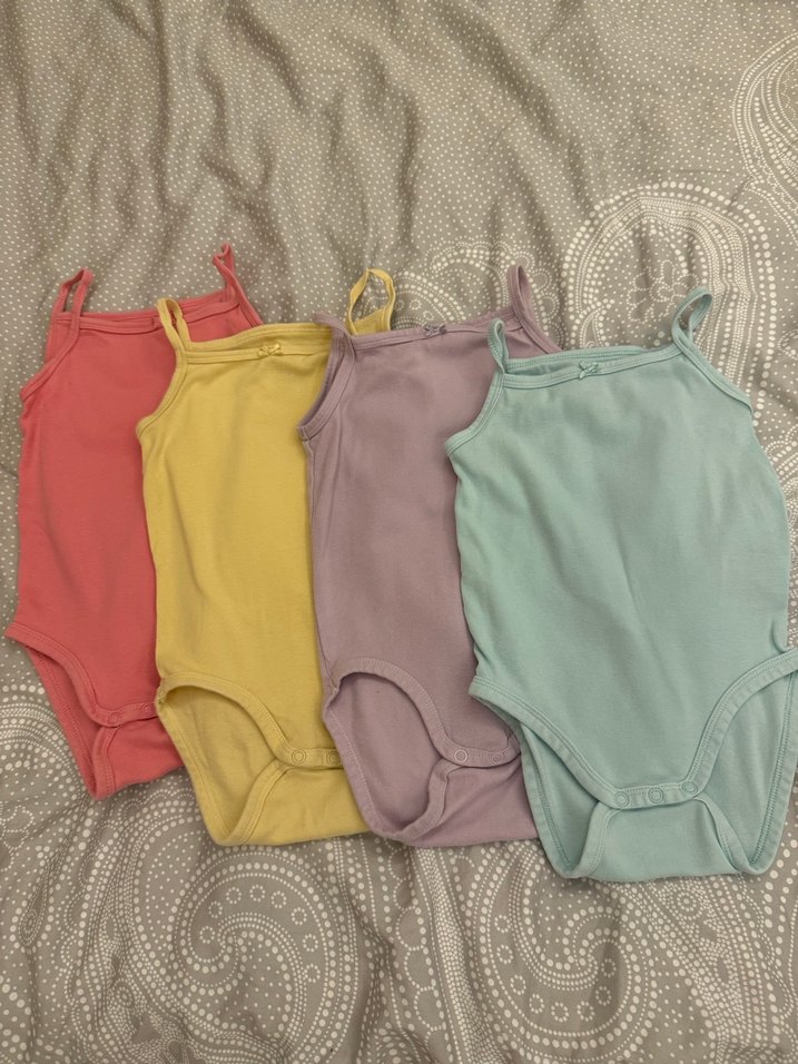 Renkli Askılı Bebek Kız Body - Görsel 3